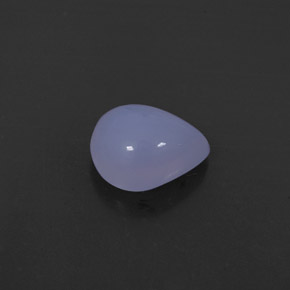 Calcedonia azul natural de 2,43 ct, transparente, transparente / translúcido