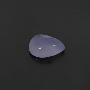 Calcedonia azul natural de 1,62 ct, transparente, transparente / translúcido