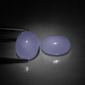 Gemas de calcedonia azul natural de  ct, transparente, transparente / translúcido