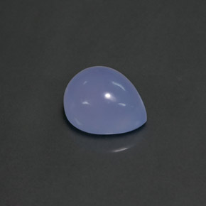 Calcedonia azul natural de 5,25 ct, transparente, transparente / translúcido