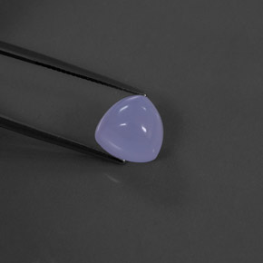 Calcedonia azul natural de 6,77 ct, transparente, transparente / translúcido