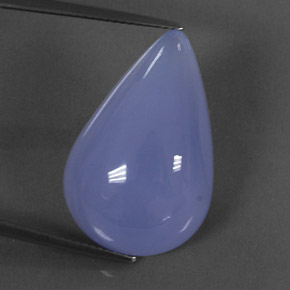 Calcedonia azul natural de 23,58 ct, transparente, transparente / translúcido