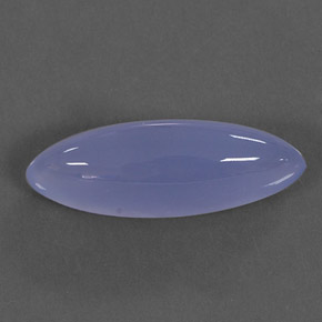 Calcedonia azul natural de 18,80 ct, transparente, transparente / translúcido