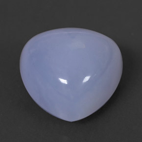 Calcedonia azul natural de 6,67 ct, transparente, transparente / translúcido