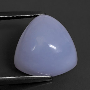 Calcedonia azul natural de 6,67 ct, transparente, transparente / translúcido