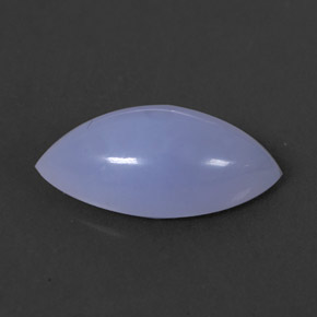 Calcedonia azul natural de 2,95 ct, transparente, transparente / translúcido