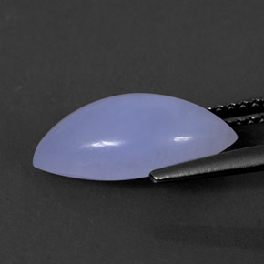 Calcedonia azul natural de 2,95 ct, transparente, transparente / translúcido