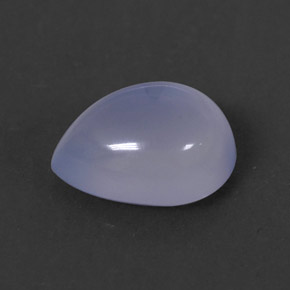 Calcedonia azul natural de 1,74 ct, transparente, transparente / translúcido
