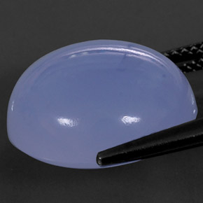 Calcedonia Azul lavanda natural de 15.62 ct, Transparente, Transparente / Translúcido