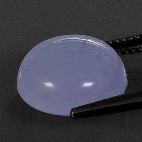 Calcedonia azul natural de 8,58 ct, transparente, transparente / translúcido