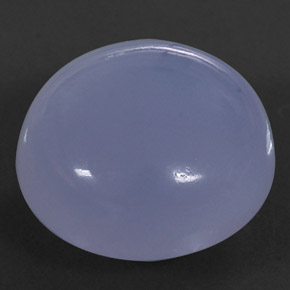 Calcedonia azul natural de 17,75 ct, transparente, transparente / translúcido