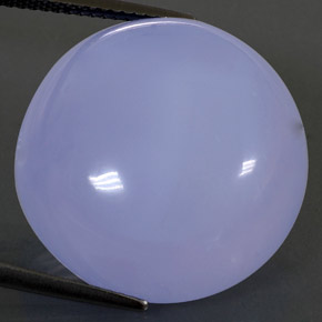 Calcedonia azul natural de 28,93 ct, transparente, transparente / translúcido