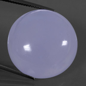 Calcedonia azul natural de 30,37 ct, transparente, transparente / translúcido