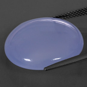 Calcedonia Azul lavanda natural de 20.57 ct, Transparente, Transparente / Translúcido