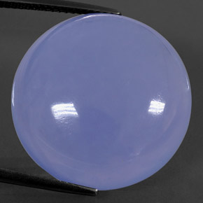Calcedonia azul natural de 29,95 ct, transparente, transparente / translúcido