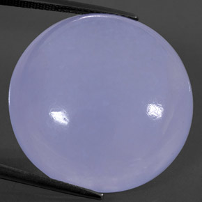 Calcedonia azul natural de 36,59 ct, transparente, transparente / translúcido