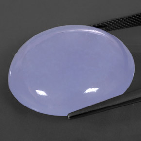 Calcedonia azul natural de 36,59 ct, transparente, transparente / translúcido