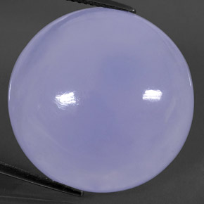 Calcedonia azul natural de 44,51 ct, transparente, transparente / translúcido