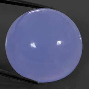 Calcedonia azul natural de 46,38 ct, transparente, transparente / translúcido