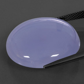 Calcedonia Azul lavanda natural de 37.88 ct, Transparente, Transparente / Translúcido