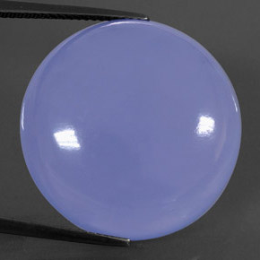 Calcedonia azul natural de 38,12 ct, transparente, transparente / translúcido