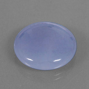 Calcedonia azul natural de 18,82 ct, transparente, transparente / translúcido