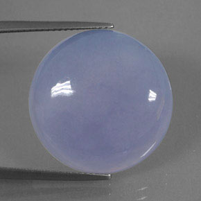 Calcedonia azul natural de 18,82 ct, transparente, transparente / translúcido