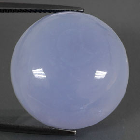 Calcedonia azul natural de 28,22 ct, transparente, transparente / translúcido