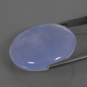 Calcedonia Azul lavanda natural de 23.76 ct, Transparente, Transparente / Translúcido