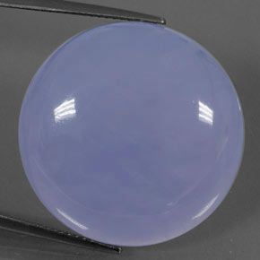 Calcedonia azul natural de 38,66 ct, transparente, transparente / translúcido