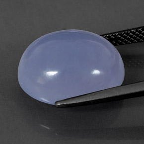 Calcedonia Azul lavanda natural de 9.45 ct, Transparente, Transparente / Translúcido