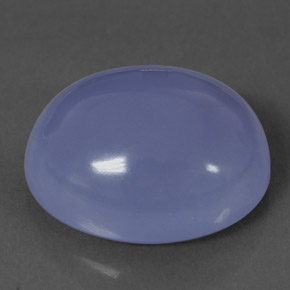 Calcedonia Azul lavanda natural de 20.79 ct, Corte Óvalo, Translúcido