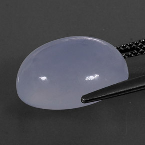 Calcedonia Azul lavanda natural de 8.88 ct, Transparente, Transparente / Translúcido