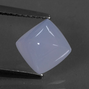 Calcedonia azul natural de 1,77 ct, transparente, transparente / translúcido
