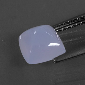 Calcedonia azul natural de 1,77 ct, transparente, transparente / translúcido