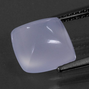Calcedonia azul natural de 3,05 ct, transparente, transparente / translúcido