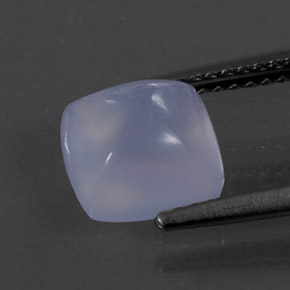 Calcedonia azul natural de 2,35 ct, transparente, transparente / translúcido