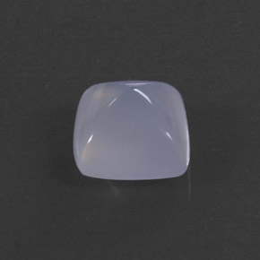 Calcedonia Azul lavanda natural de 2.50 ct, Cuadrado, Transparente