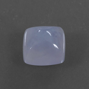 Calcedonia azul natural de 1,66 ct, transparente, transparente / translúcido