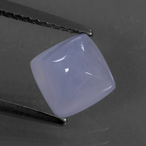 Calcedonia azul natural de 1,66 ct, transparente, transparente / translúcido