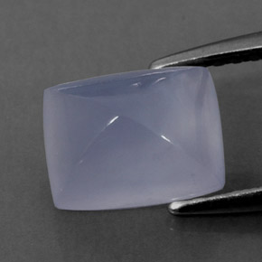 Calcedonia Azul lavanda natural de 1.92 ct, Corte Cojín, Transparente
