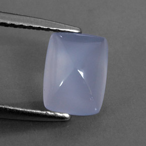Calcedonia Azul lavanda natural de 1.17 ct, Corte Cojín, Transparente