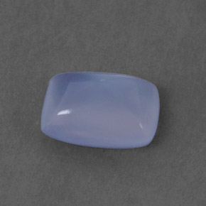 Calcedonia Azul lavanda natural de 1.17 ct, Corte Cojín, Transparente