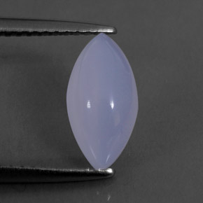 Calcedonia azul natural de 1,66 ct, transparente, transparente / translúcido