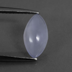 Calcedonia azul natural de 1,12 ct, marquesa, transparente