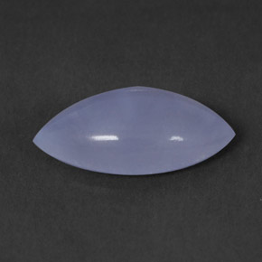 Calcedonia azul natural de 1,76 ct, marquesa, transparente