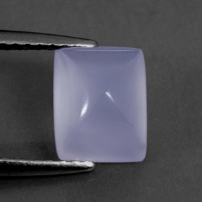Calcedonia azul natural de 1,75 ct, transparente, transparente / translúcido