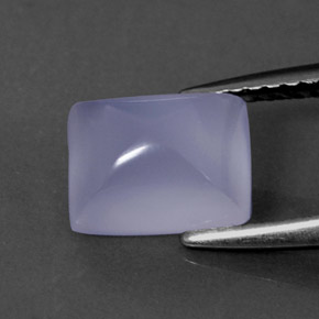 Calcedonia azul natural de 1,75 ct, transparente, transparente / translúcido