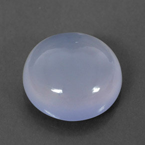 Calcedonia azul natural de 4,43 ct, transparente, transparente / translúcido