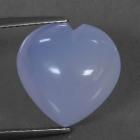 Calcedonia azul natural de 8,10 ct, transparente, transparente / translúcido